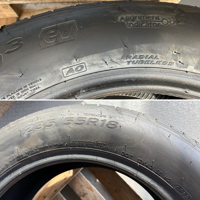 2x2бр. ЧИСТО НОВИ Летни Гуми С Борд 235/55R/18 -HANKOOK+TOYO- DOT:0822+5022 **AO+EV**
