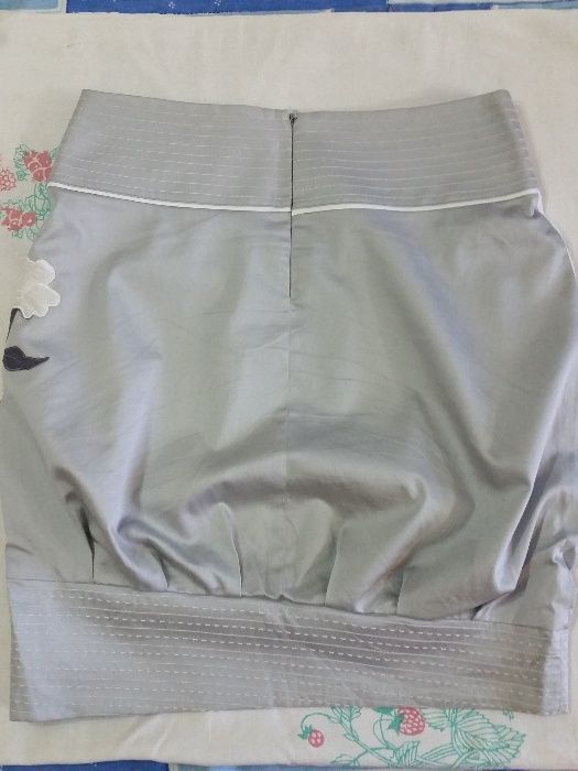 Серая летняя юбки