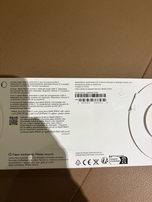 Apple Watch SE 3 , 44 mm Midnight
