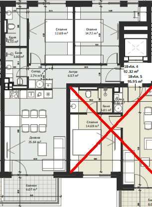 Продава се Тристаен апартамент в София, Малинова долина - 109 кв.м за 1020 €/кв.м - Снимка #5