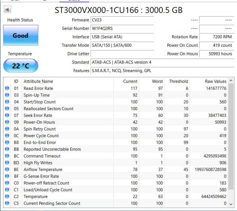 Hard Disk 3TB Seagate ST3000VX000 7200 SATA 3 64MB 4TB 6TB 3.5 inch