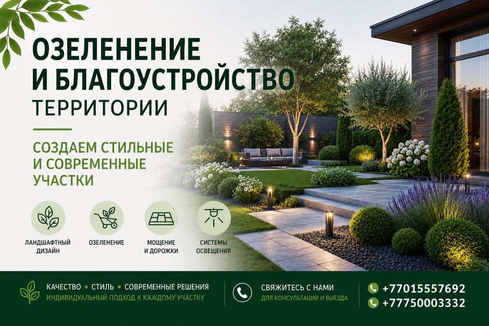 Озеленение территорий