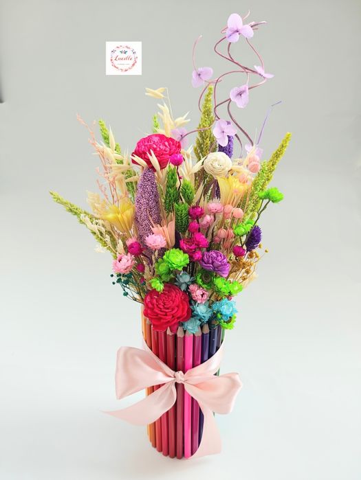 Aranjament flori uscate