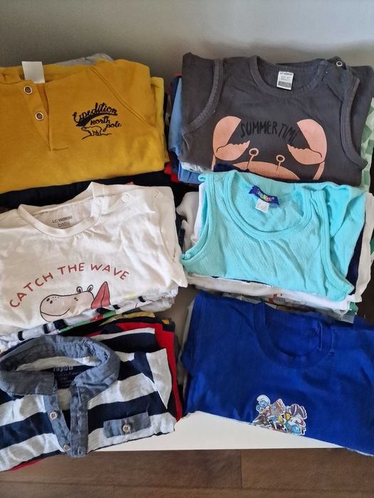 Лот от бебешки дрехи за момче - размер 74/80