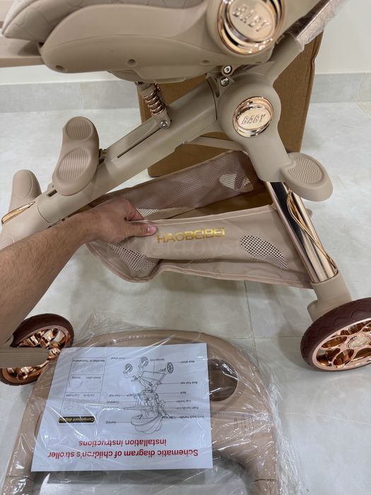 Детская коляска дрон Haobeibei Y60 с поворотом 360° – с 6 мес 3 лет