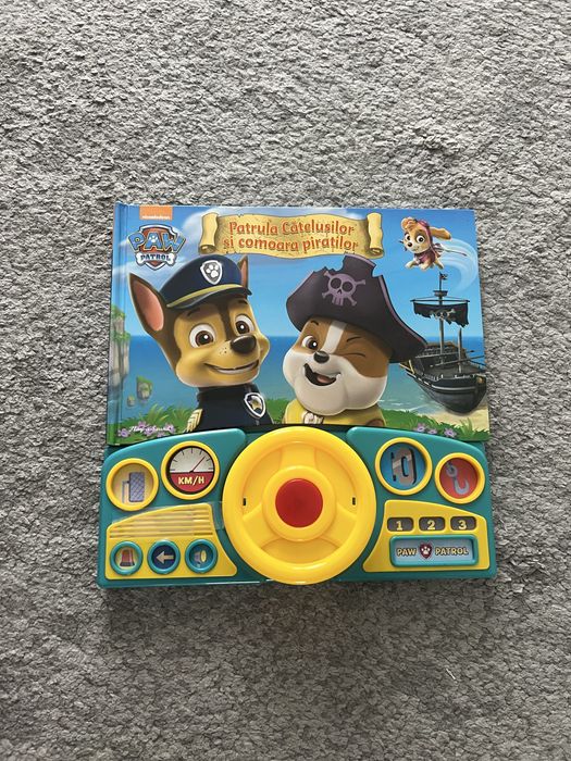 Carte cu volan si sunete Patrula catelusilor
