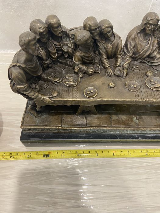 Statueta bronz masiv  - Cina cea de taina
