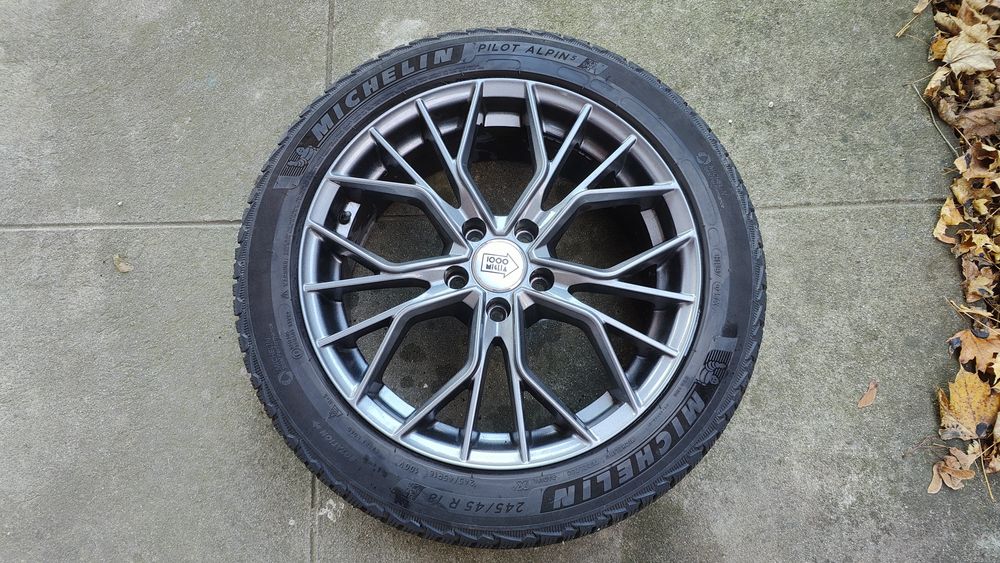 Set 4 Jante Aliaj + anvelope  iarna VW, Audi, Skoda, Seat, Mercedes