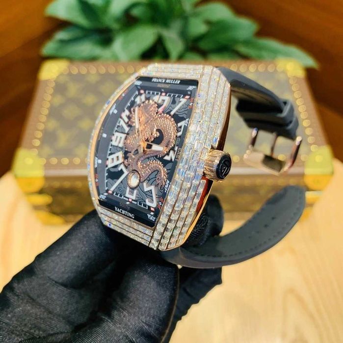 Автоматичен мъжки часовник Franck Muller Vanguard Dragon Baguette