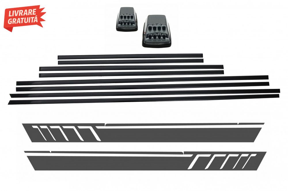Bandouri Laterale Mercedes G-Class W463 (1989-2017) cu Stickere Latera