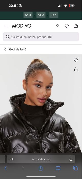 Geacă din puf Hugo Boss Dama