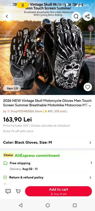 Manusi moto textil cu protectie