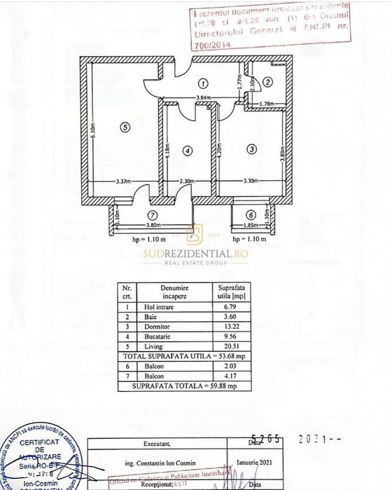 Apartament 2 camere, disponibil imediat, The Grand Kristal, Sector 4