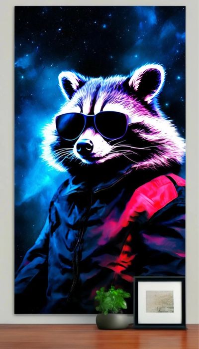 Картины с неоном. Neon. Неон