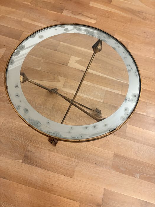 Vand masa metalica aurie