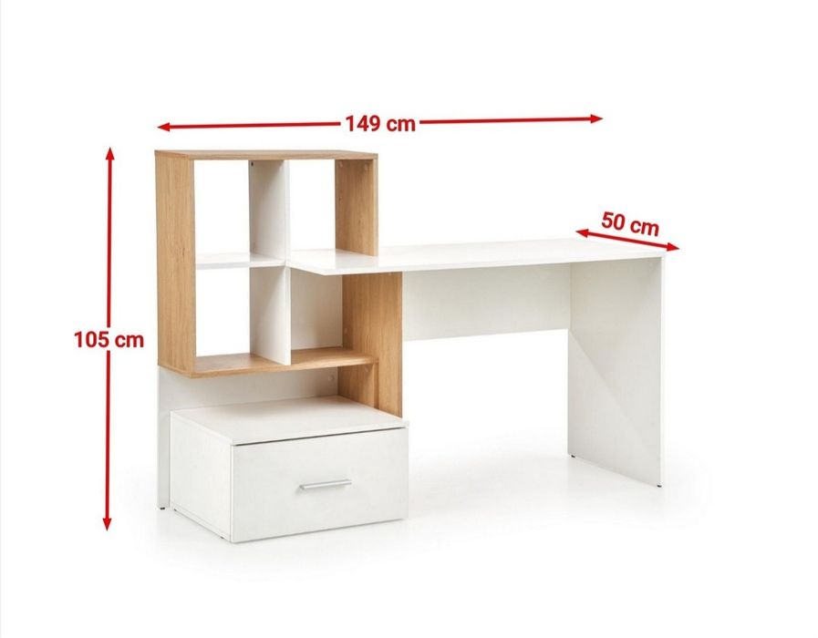 Masa de birou cu spatii depozitare