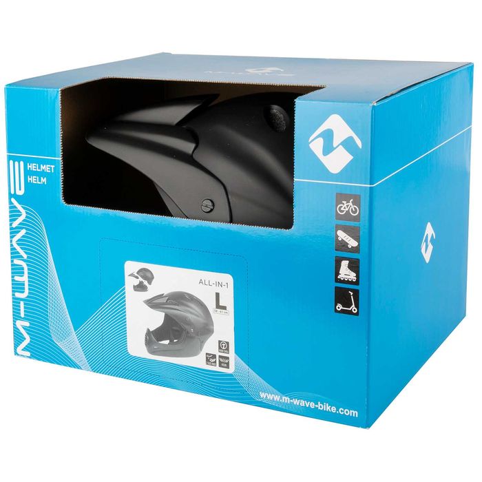 Модулна кросова каска VENTURA, Fullface, Матова - Вело, Мото, Скутер