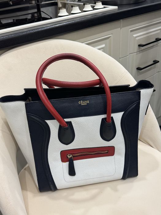Celine Tricolor сумка кожаная