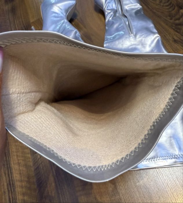 Cizme lungi silver