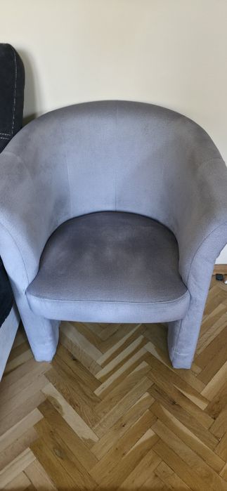 Фотьойл 1 бр в сив цвят