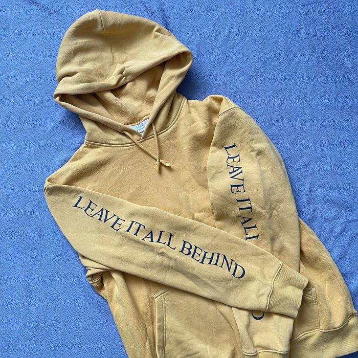 Кофта худи желтая