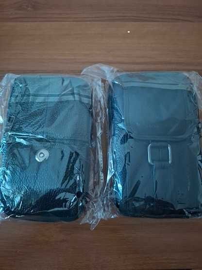 Малка кожена чанта унисекс 2бр