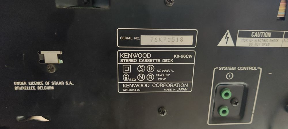 Deck Kenwood partial functional