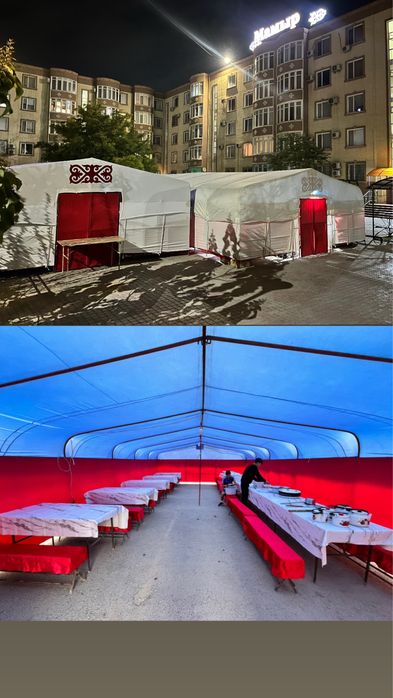 Ағаш үй. Юрта. Палатка.