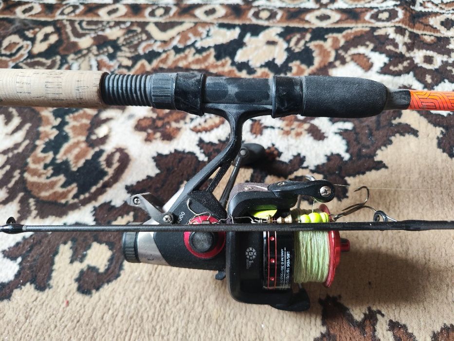 Продам спиннинг 1раз использовал 2.70 kaida + катушка