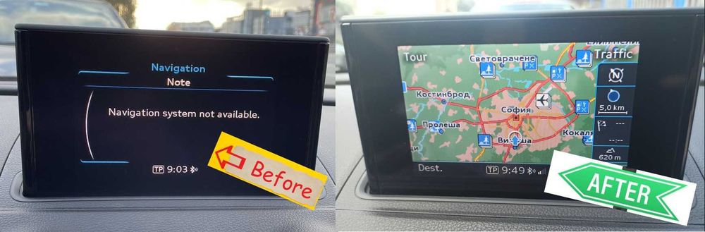 2025 Audi A3 карта навигация MIB-S MSTD map Europe BG Ауди MIB1 SDcard