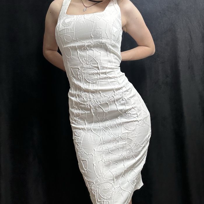 Rochie midi alba