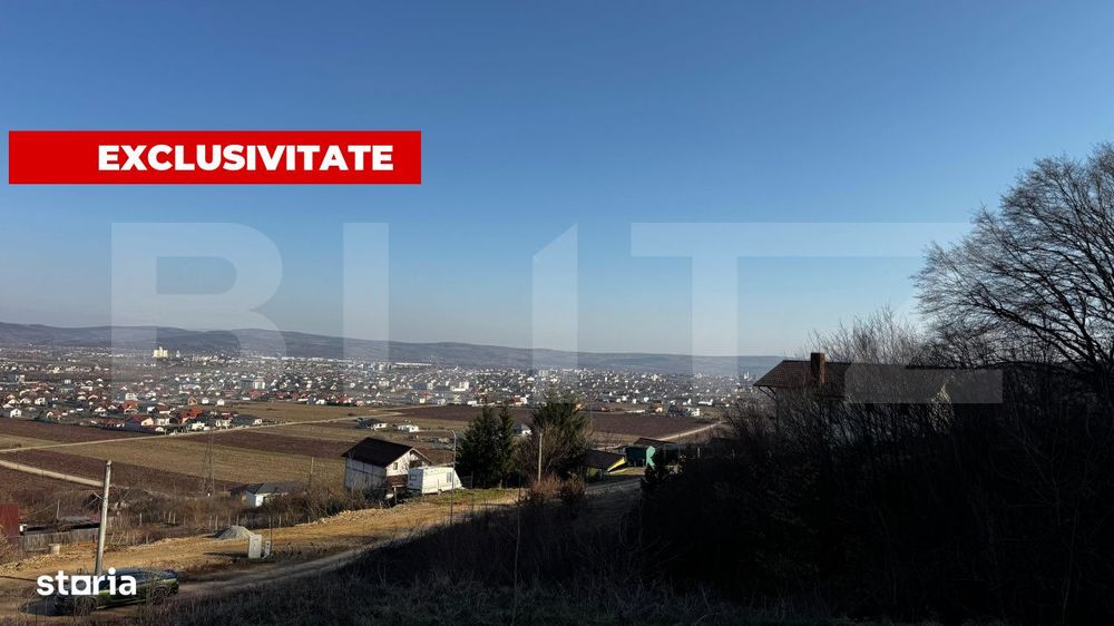 Teren intravilan cu suprafata utila de 1100 mp, situat intr-o zona cu