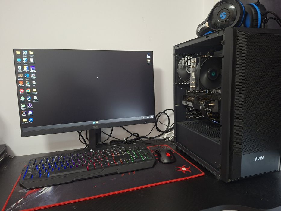 PC Gaming, Ryzen 5 5600, RX6600, 32 gb ram