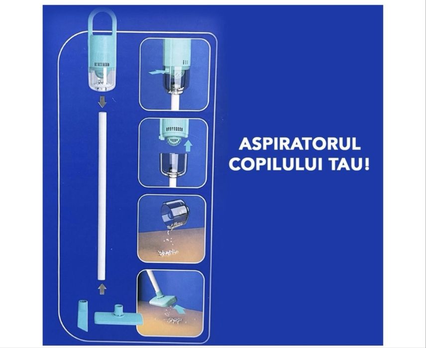 Aspirator de jucarie cu bile ce pot fi aspirate, NOU