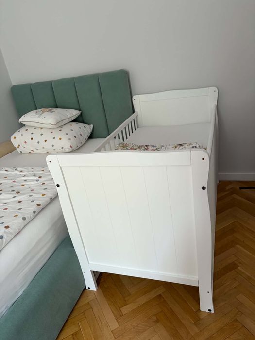 Vand pat bebe din lemn masiv 120x60