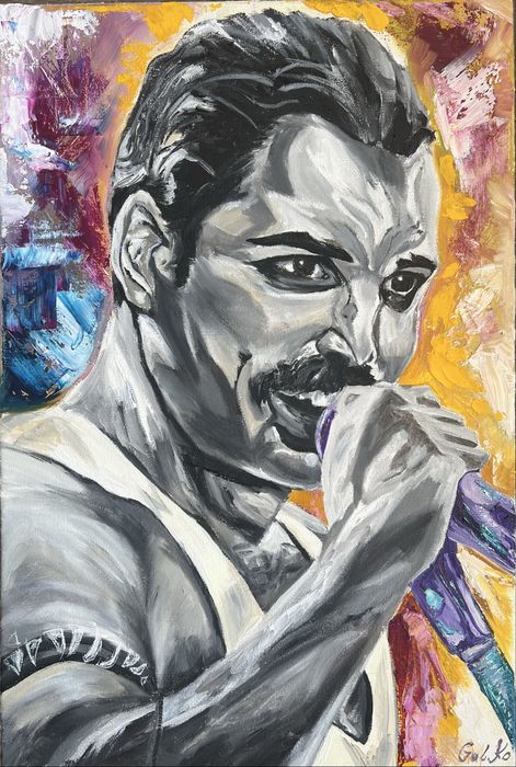 Маслена картина на Фреди Меркюри