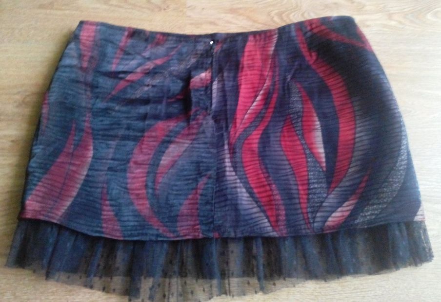 Costum dama (3 piese) rosu-negru