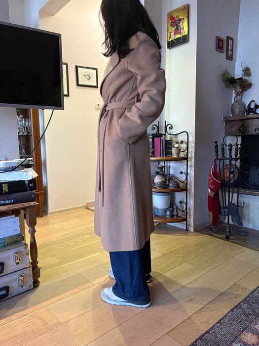 Преходно палто Mango с вълна