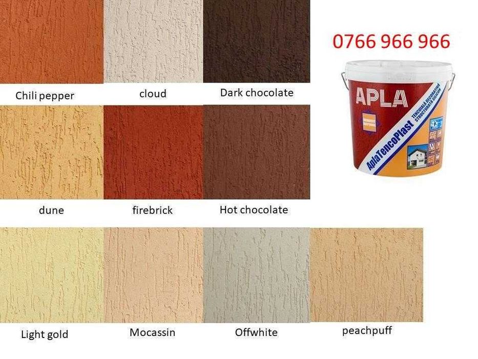 Tencuiala decorativa Apla Tencoplast Silicon