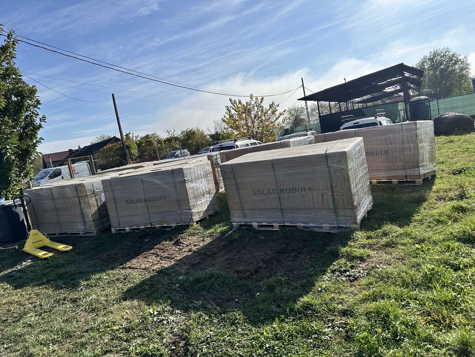 Panouri fotovoltaice bifaciale 600w fata+spate   noi half cut