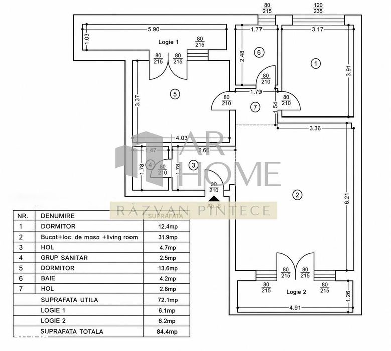 Apartament 3 camere, de lux, parcare, Magnolia Paulesti,