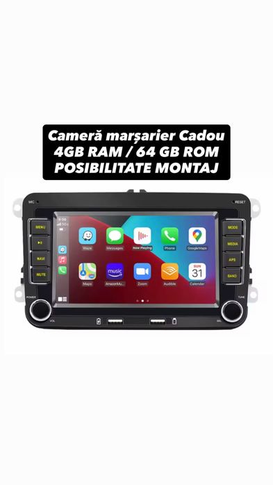 Navigatie 4GB Carplay Android dedicata Volkswagen Passat B6 B7 etc