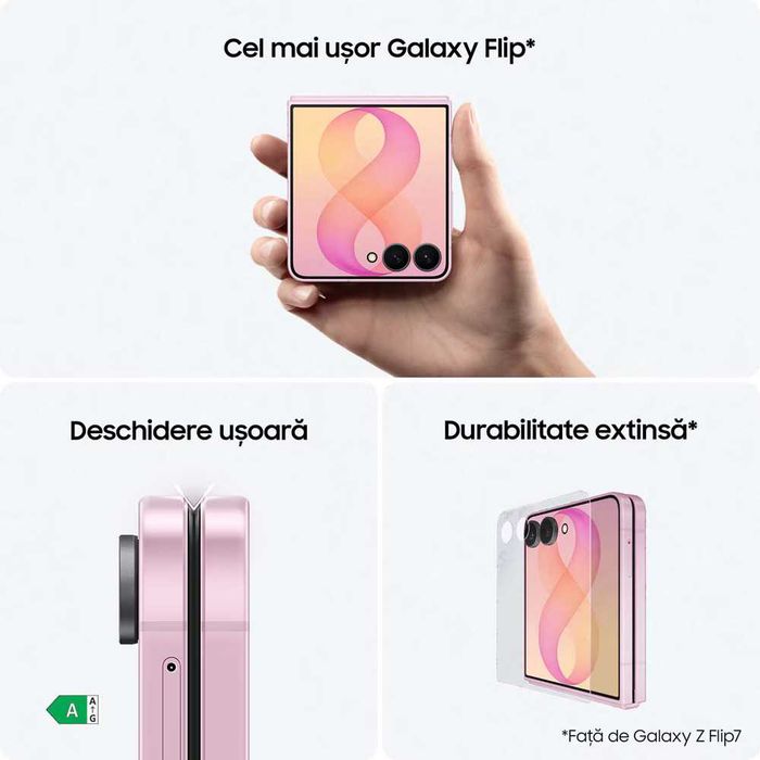 Samsung Z Flip 8 Pink - 512GB / 12GB RAM - Sigilat, Garantie
