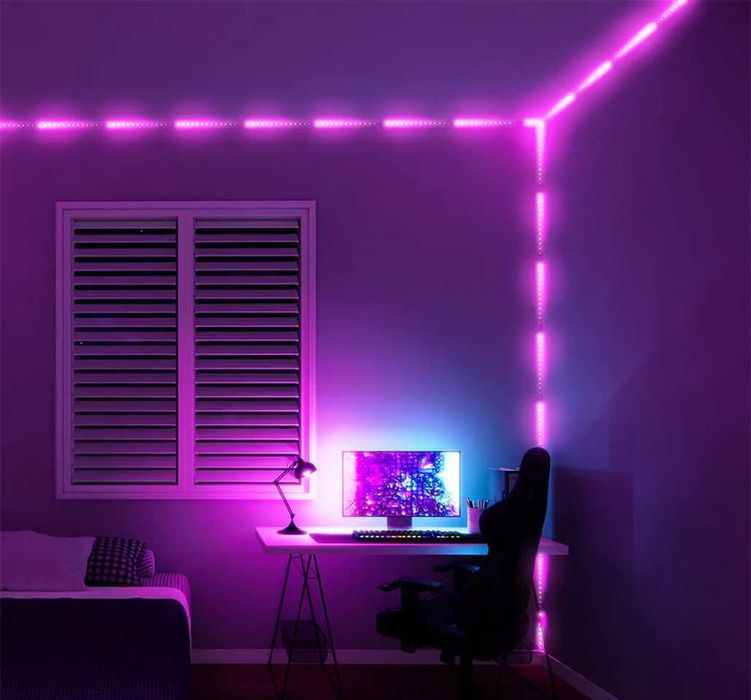 RGBIC Smart LED лента 5 - 20 метра – контролиране по зони, 60 диода/м