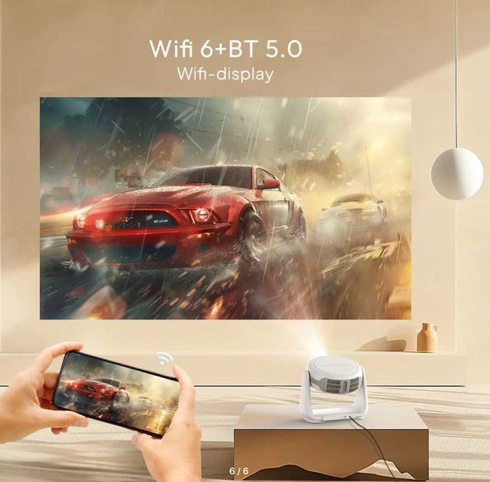 Byuntek Vevshao A10 умный 11,0 Android 1080P проектор с 5G WiFi