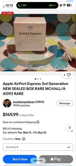 Apple AirPort Express 3rd Generation A1392 , ca nou