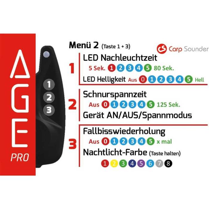 Сигнализатори Carp Sounder AGE Pro Set 2+1
