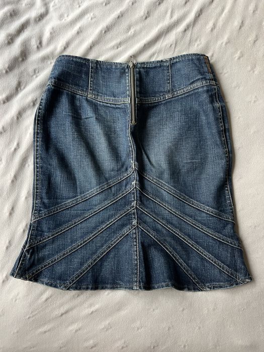 Дамски дънки Massimo Dutti пола Armani Jeans