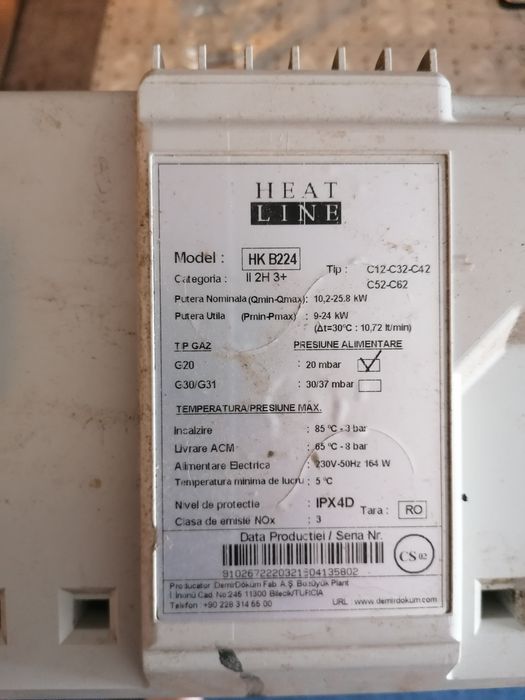 Piese centrala termica Heat Line HK B224