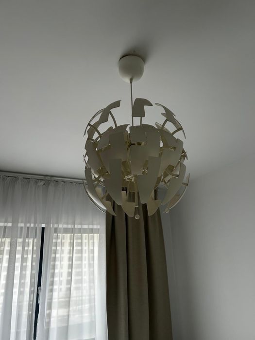 Lustră IKEA PS 2014 albă 35cm - ca nouă, design modern SF!